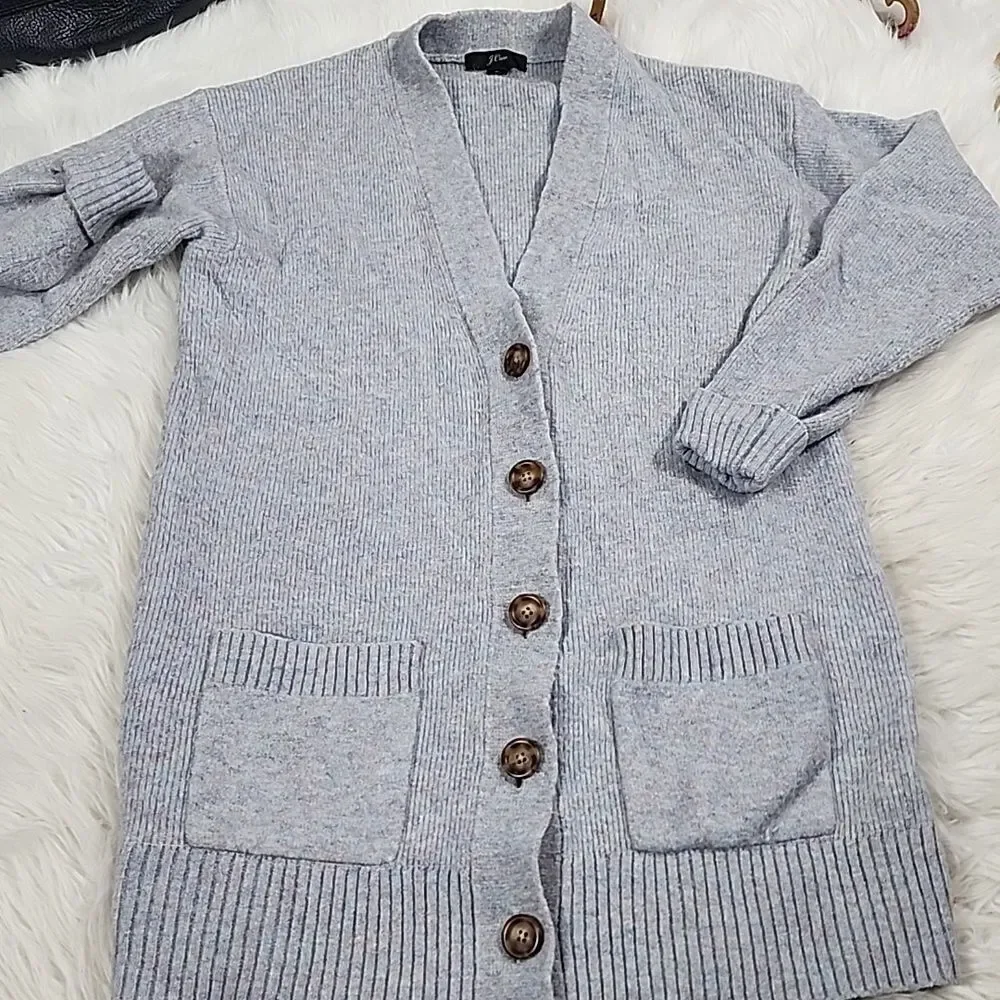Alpaca, spandex blend Cardigan  Sweater Minimalist Eclectic Grandpa